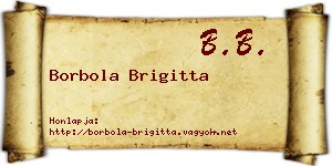 Borbola Brigitta névjegykártya